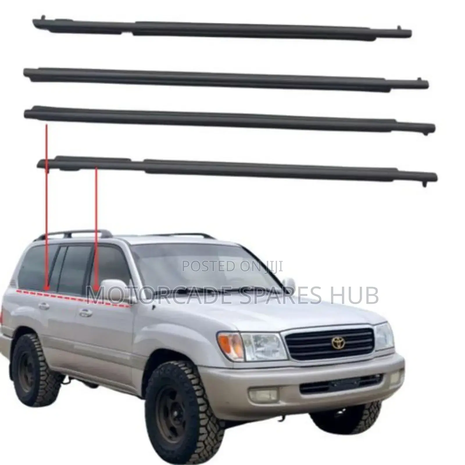 Landcruiser 100 Series Weather Strips Moulding Black