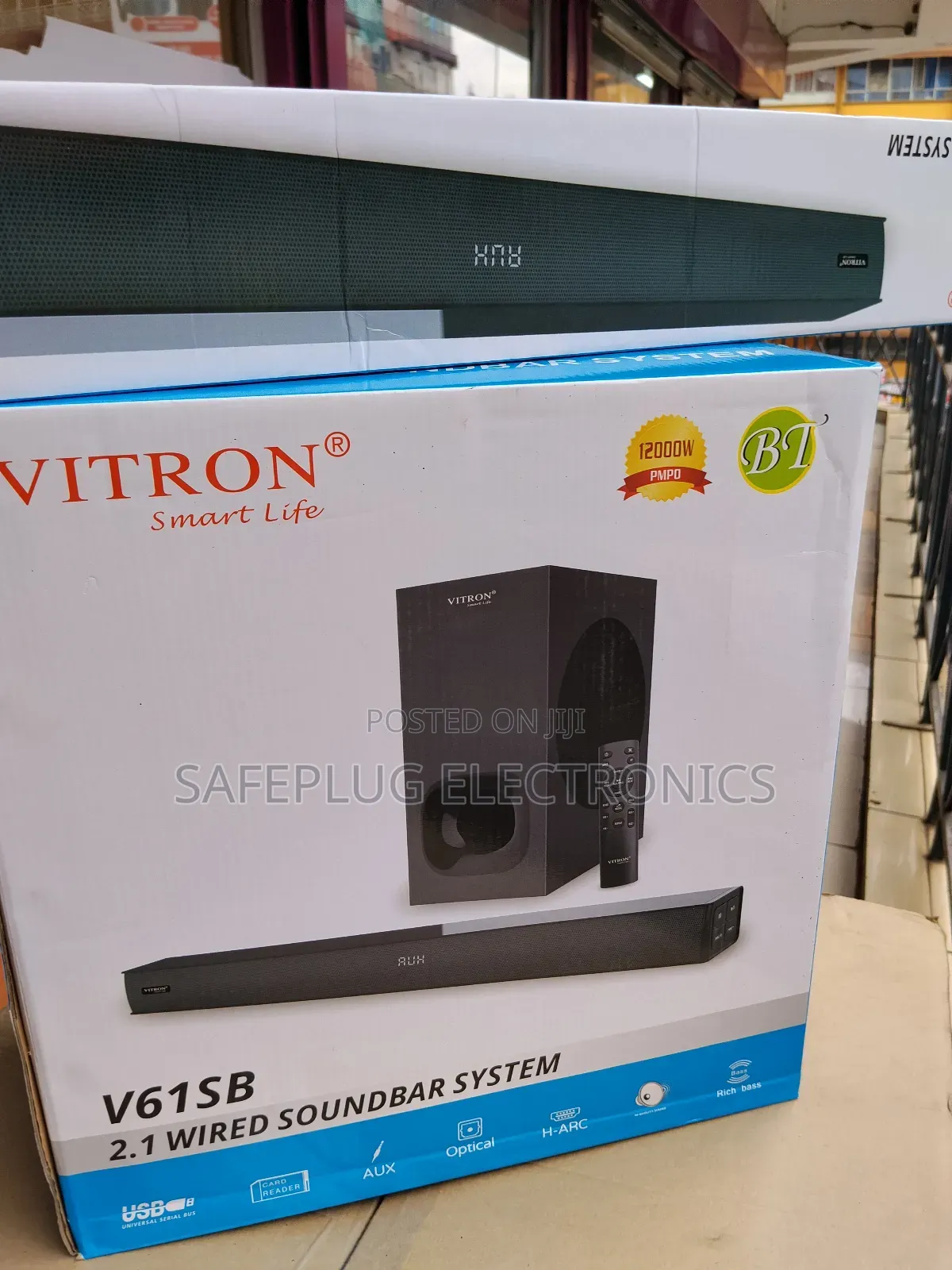 Vitron Kenya Original: V61sb 2.1 Soundbar + Sub | 1-Year Warranty |