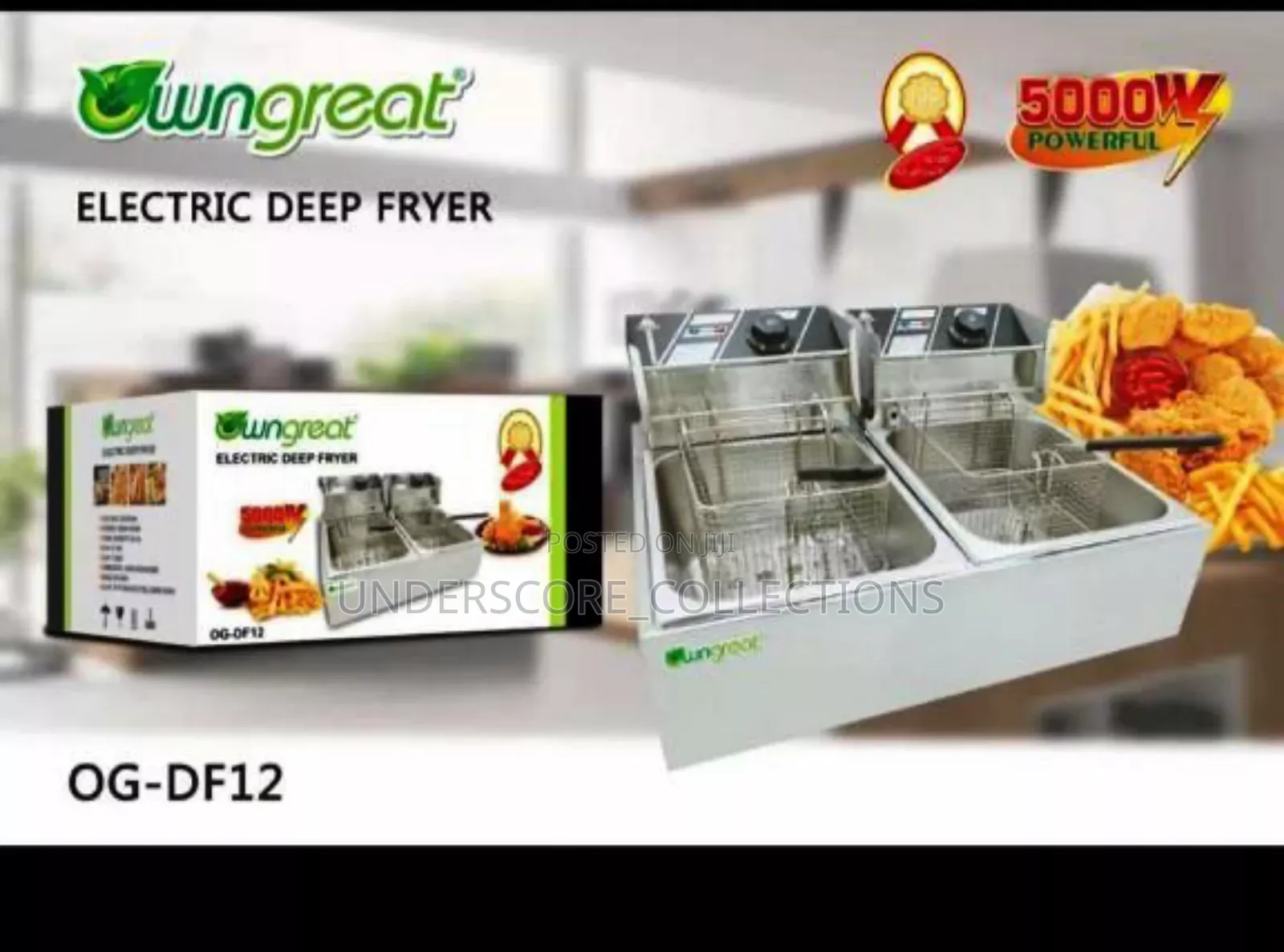 Owngreat 12litre Double Deep Fryer