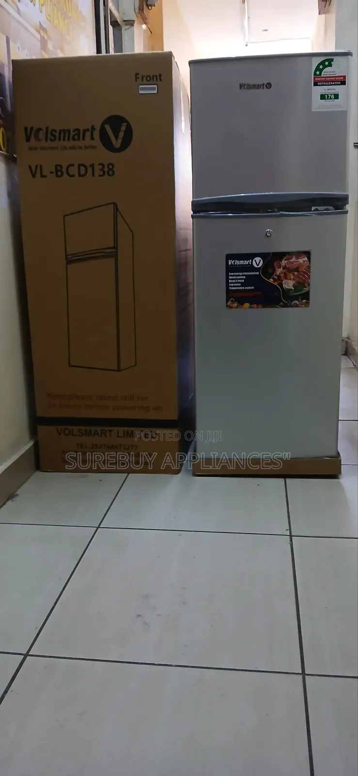 Premium Volsmart 138l Fridge – Frost-Free Super Quiet!