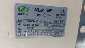 11kw Solar Submersible Pumps-Model 6dsc36-210-380/520-11000-a/D