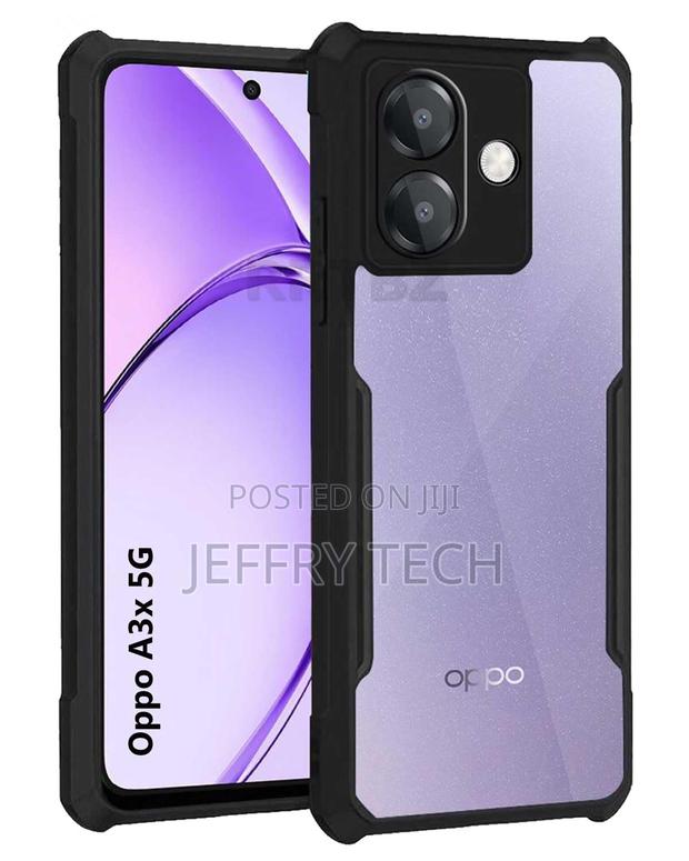 Case Oppo A3x 5g Camera Protection Shockproof Clear Back Bumper Eagle - main view