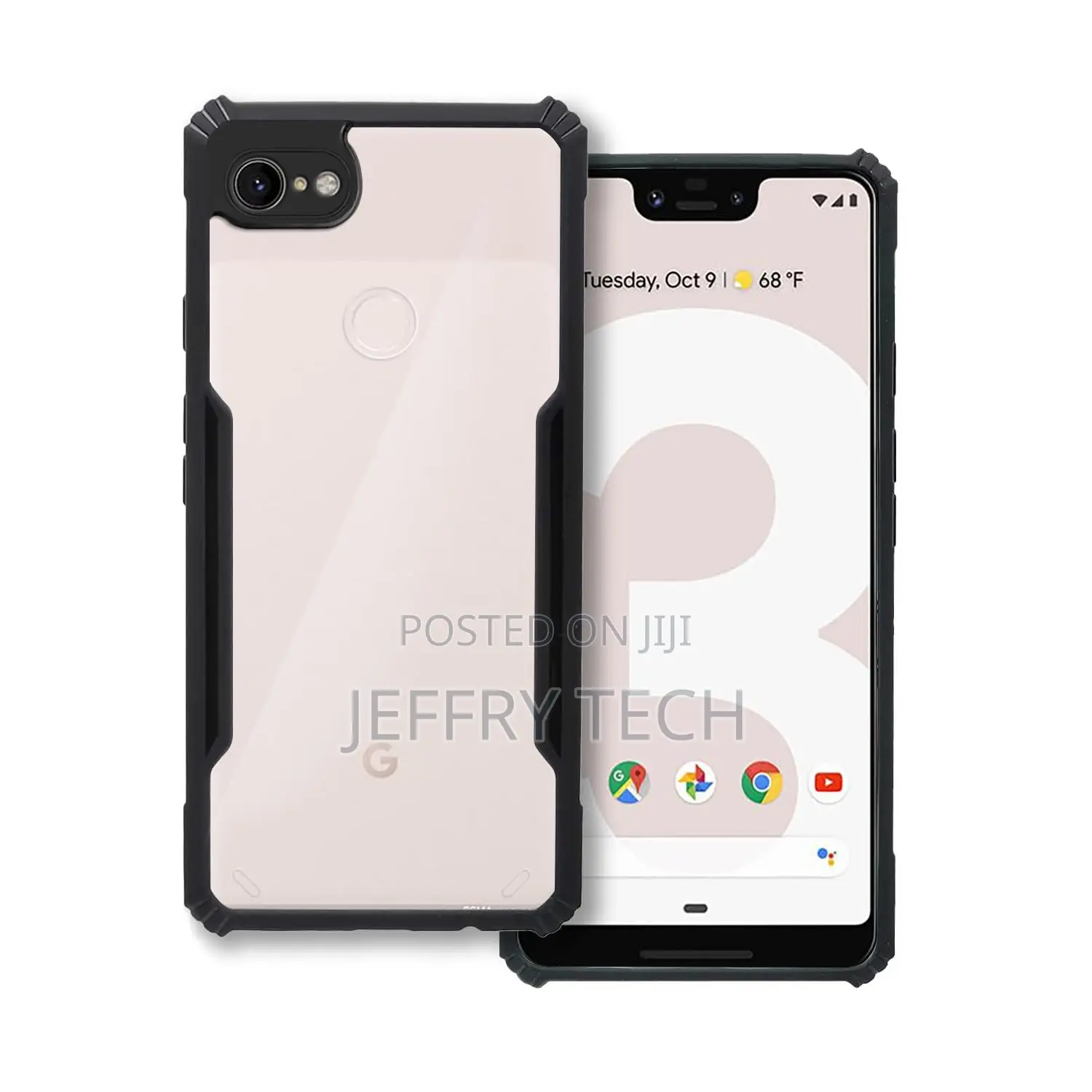 Phonearmor Non-Yellowing Transparent Cover for Google Pixel 3xl Crysta