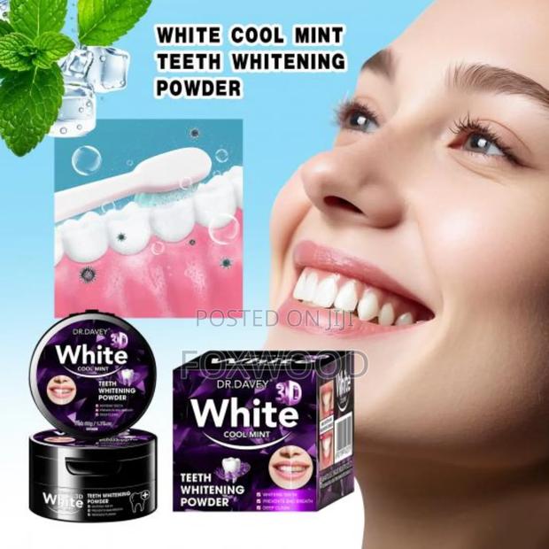 White Cool Mint Teeth Whitening Powder - main view