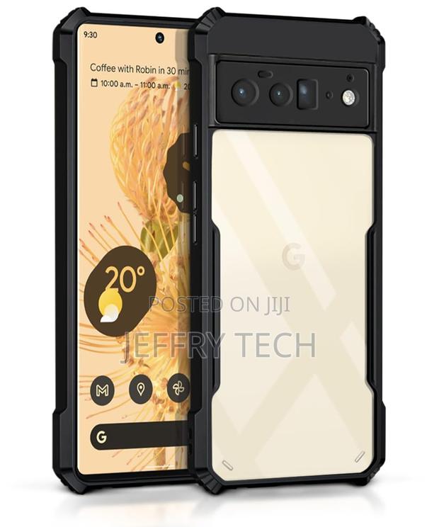 Shock Proof Clear Protective Back Case for Google Pixel 6 - main view