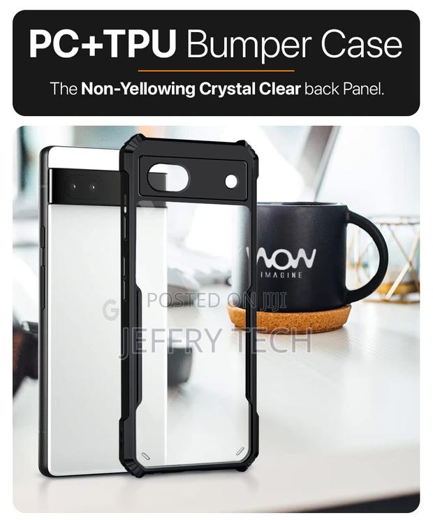 Poly Carbonate + Tpu Shock Proof Clear Back Case for Google Pixel 6a - main view