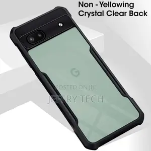 Clear Transparent With Black Border for Google Pixel 6a - (Transparen
