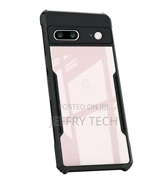 Erta Back Cover for Google Pixel 7 Back Cover Case - Black Transparent