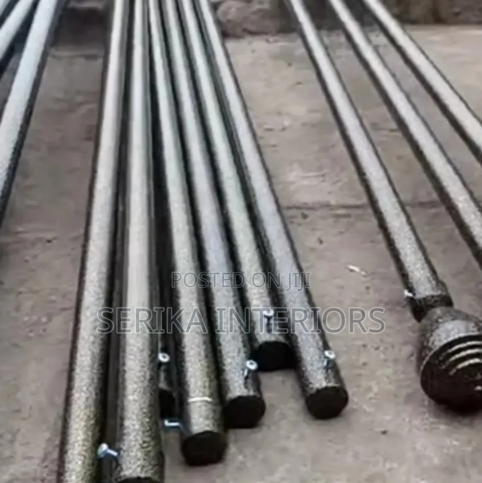 Jua Kali Curtain Rods Powder Coated Rods Environmental Friendly
