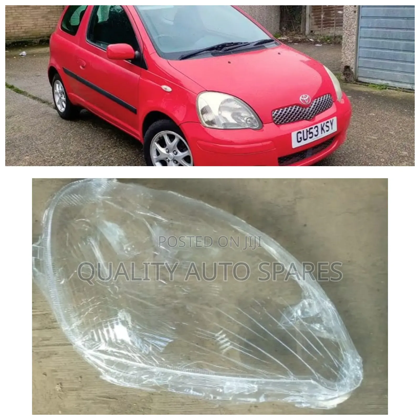 Toyota Vitz Headlight Lens