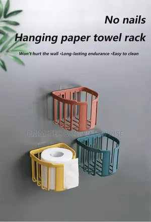 Punch-Free Toilet Paper Holder