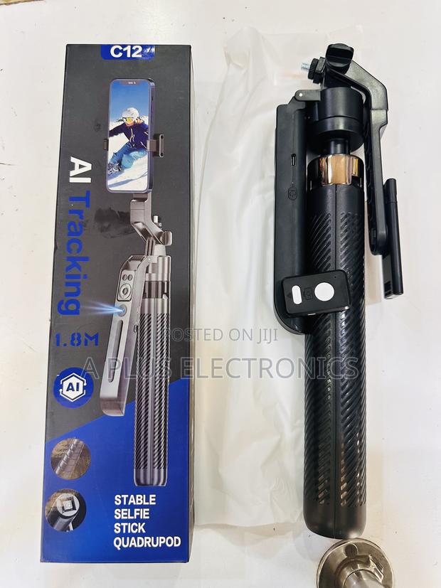 C12 Tracking Tripod Stand – Auto Face Tracking Phone Holder - main view