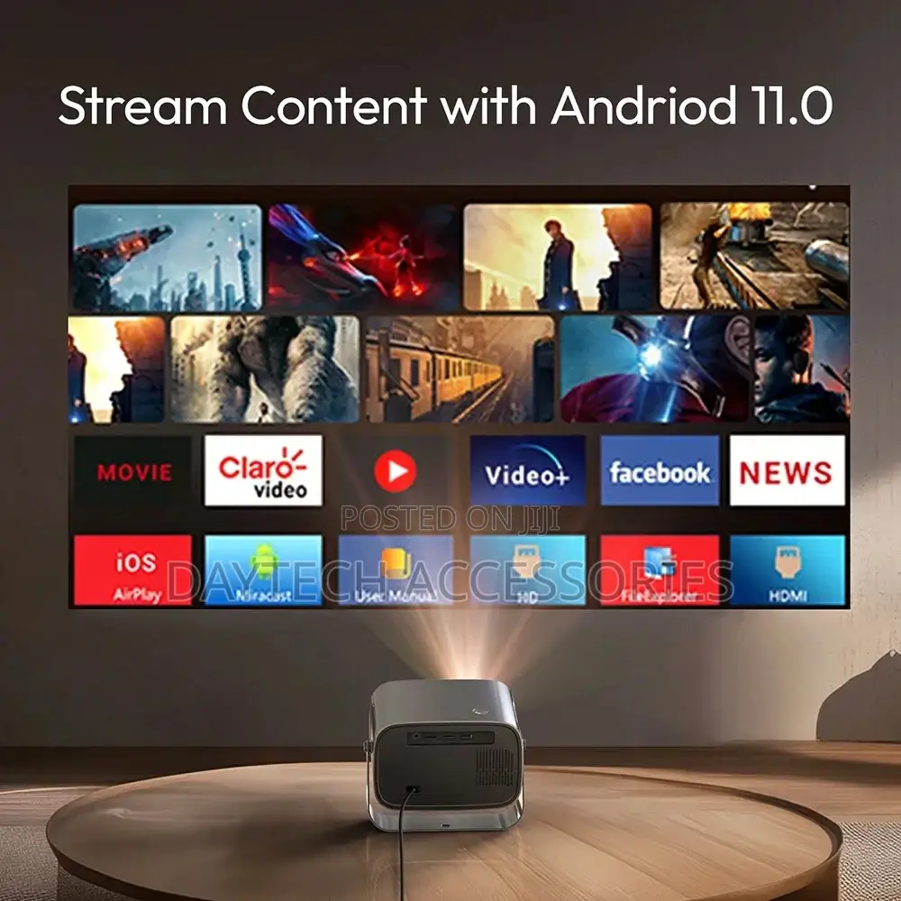 This Is a Vevshao by Byintek Portable Smart Projector.