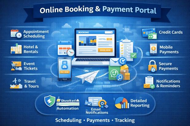 Online Booking Payment Portal - main view