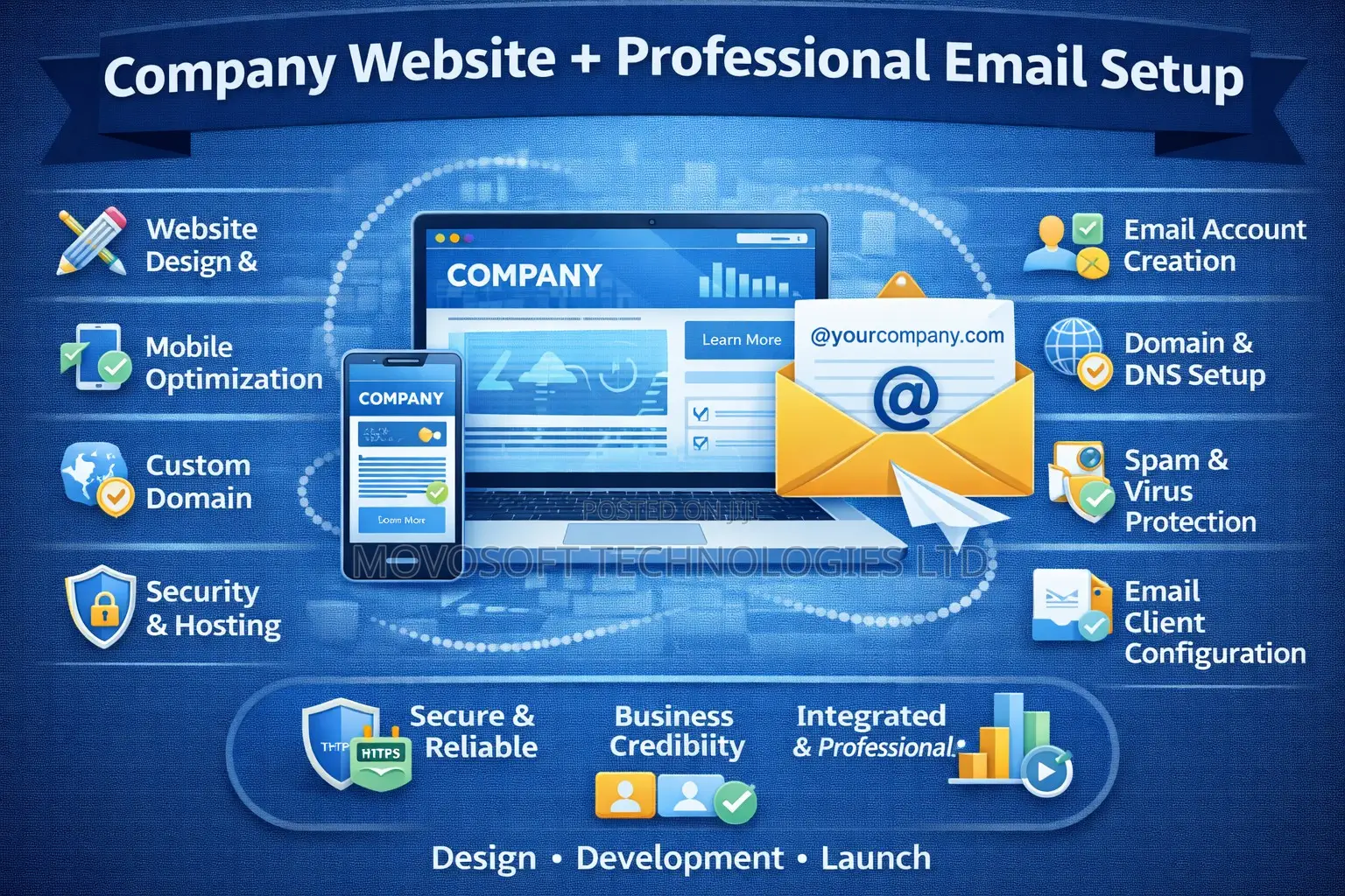 Company Website + Professional Email Setup