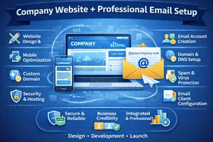 Company Website + Professional Email Setup