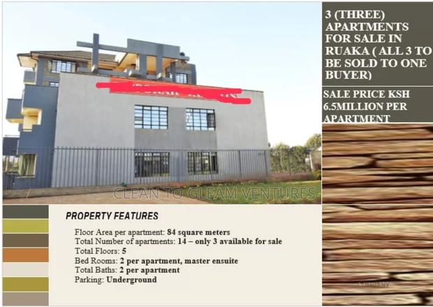 2bdrm Apartment in Ruaka Heights, Nairobi Central for sale