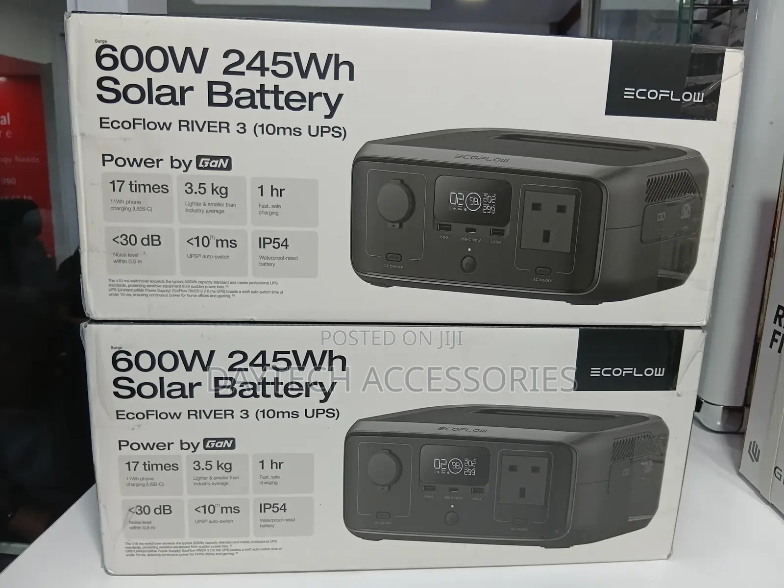 Ecoflow River 3 Portable Power Station – Ultrafast 600w Output