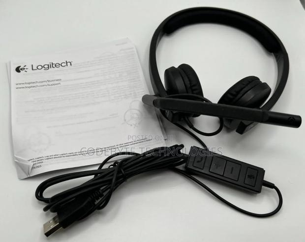 Logitech H570e Stereo Usb-a Headset With Noise Cancelling Mic - Black - thumbnail 2