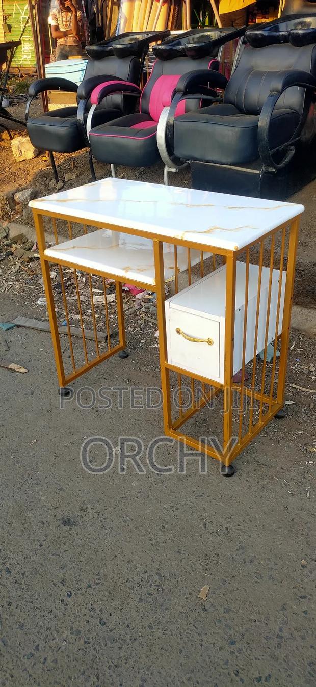 Marble Top Manicure Table/ Nail Table - main view