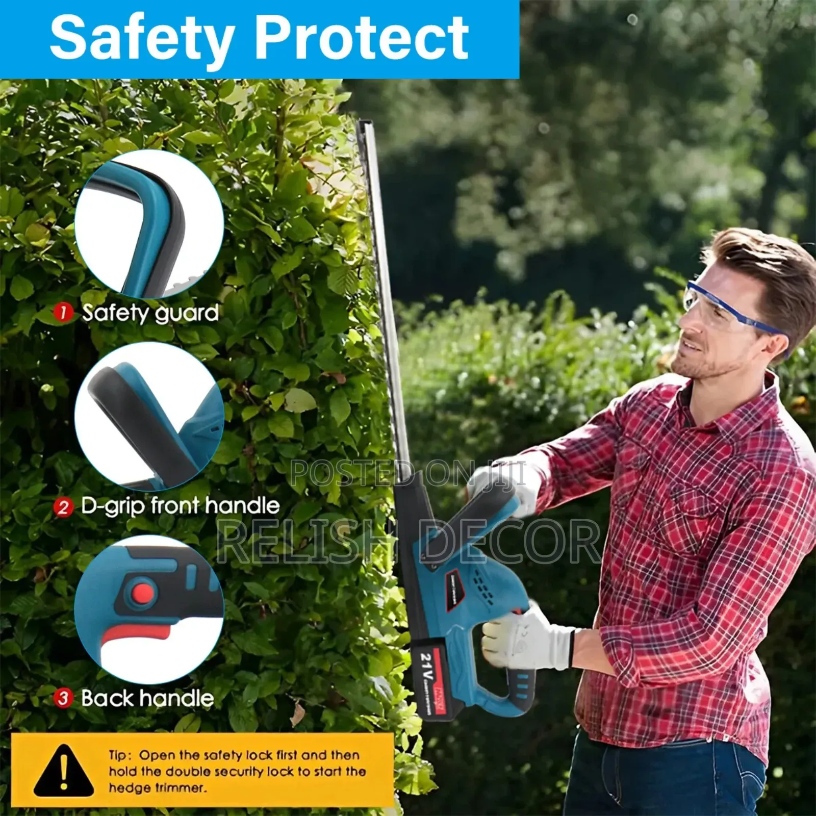 Makita 21v Cordless Hedge Trimmer.