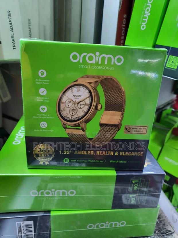 Oraimo Watch Muse 1.32” Amoled Ip68 Smart Watch