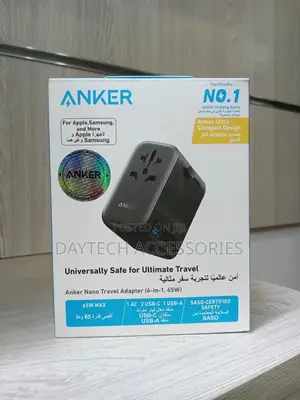 Anker Pd 65w Gan 4in1 Travel Adapter.