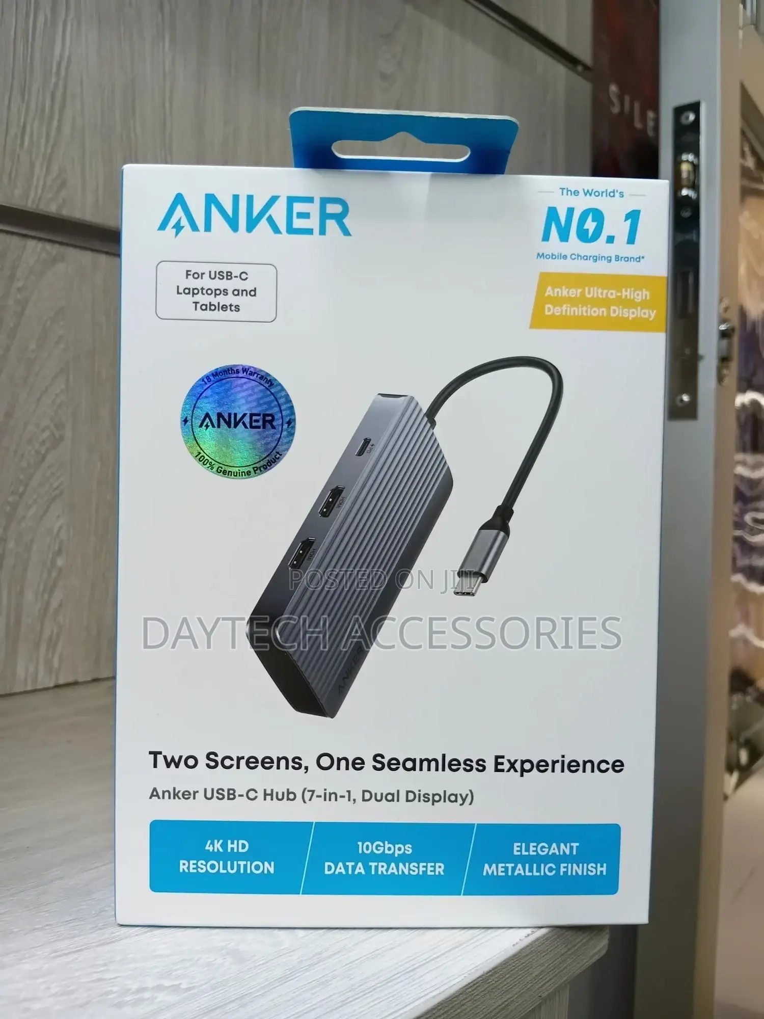 Anker 7-in-1 Dual Hdmi Usb C Docking Station Adapter.