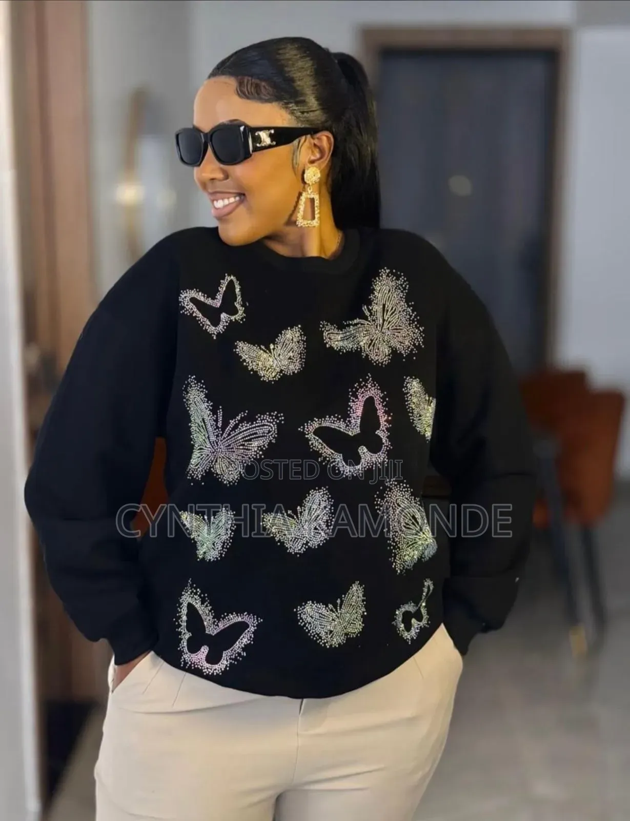 Butterfly Sweater Top