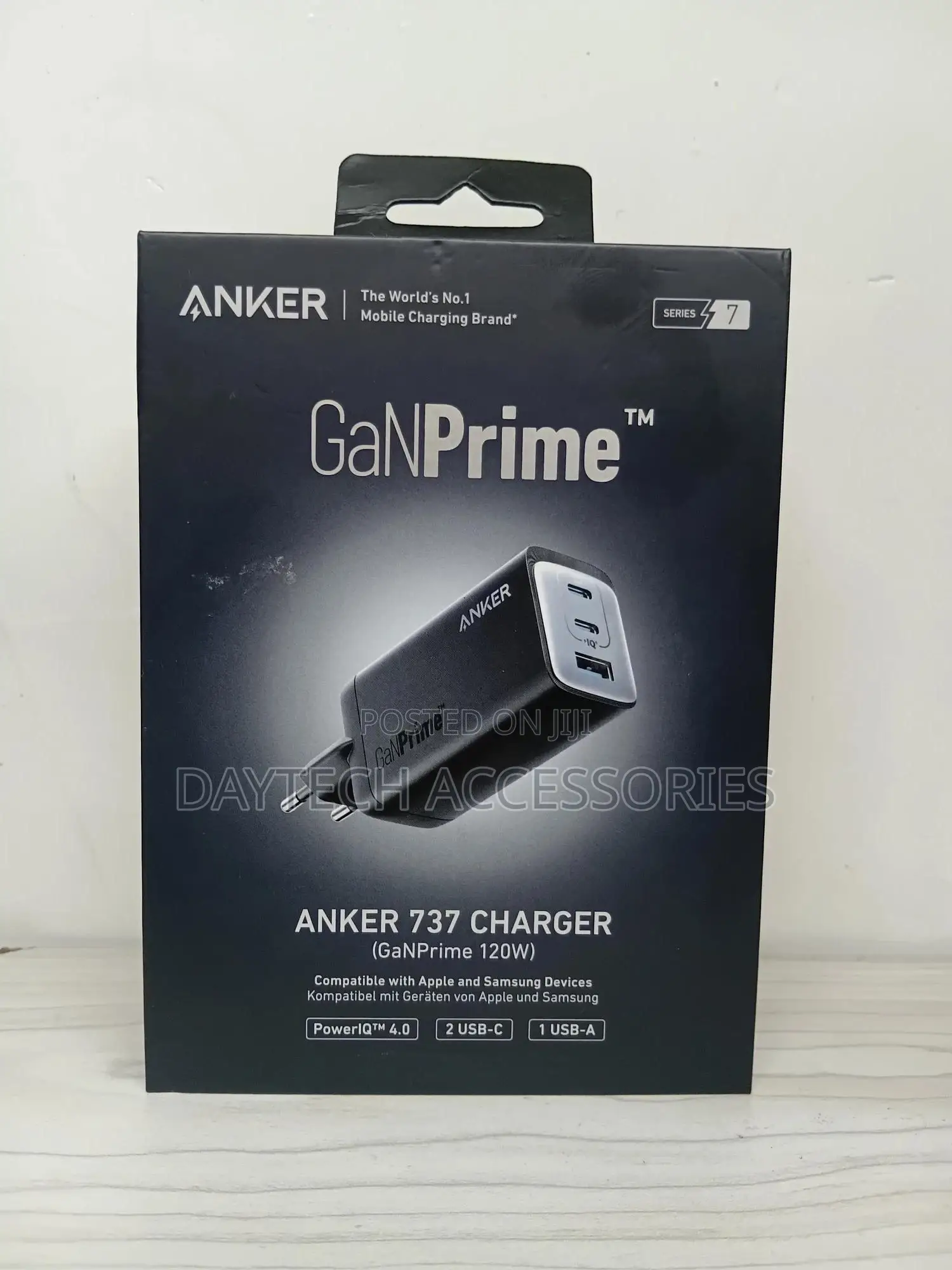 Anker 737 3 Ports Wall Fast Charger (Ganprime 120w)