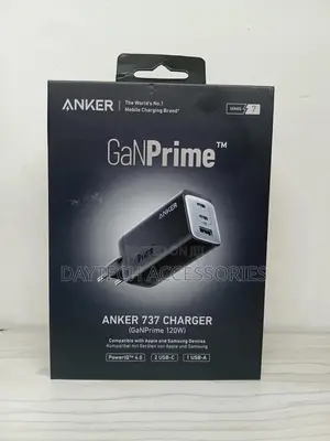 Anker 737 3 Ports Wall Fast Charger (Ganprime 120w)