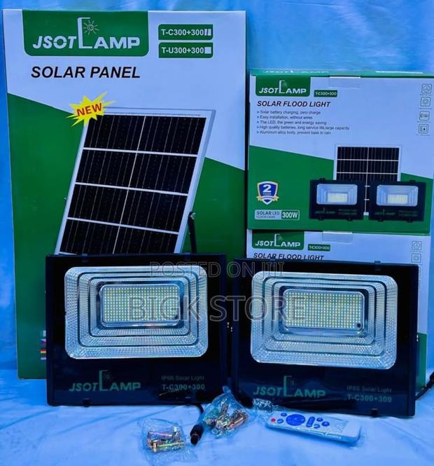 300+300w Solar Flood Light - main view