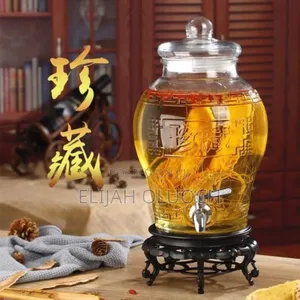 Glass Beverage Dispenser With Faucet - 
 Capacity 5l