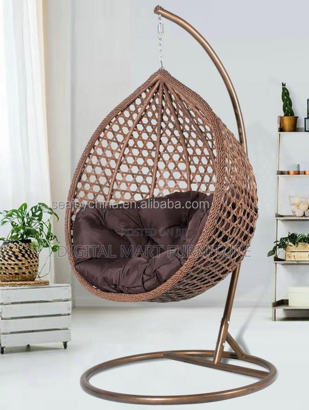 White Leisure Cotton Hammock Chair - thumbnail 4