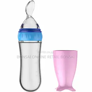 90ml Baby Feeding Spoon Silicone Squeeze Bottle