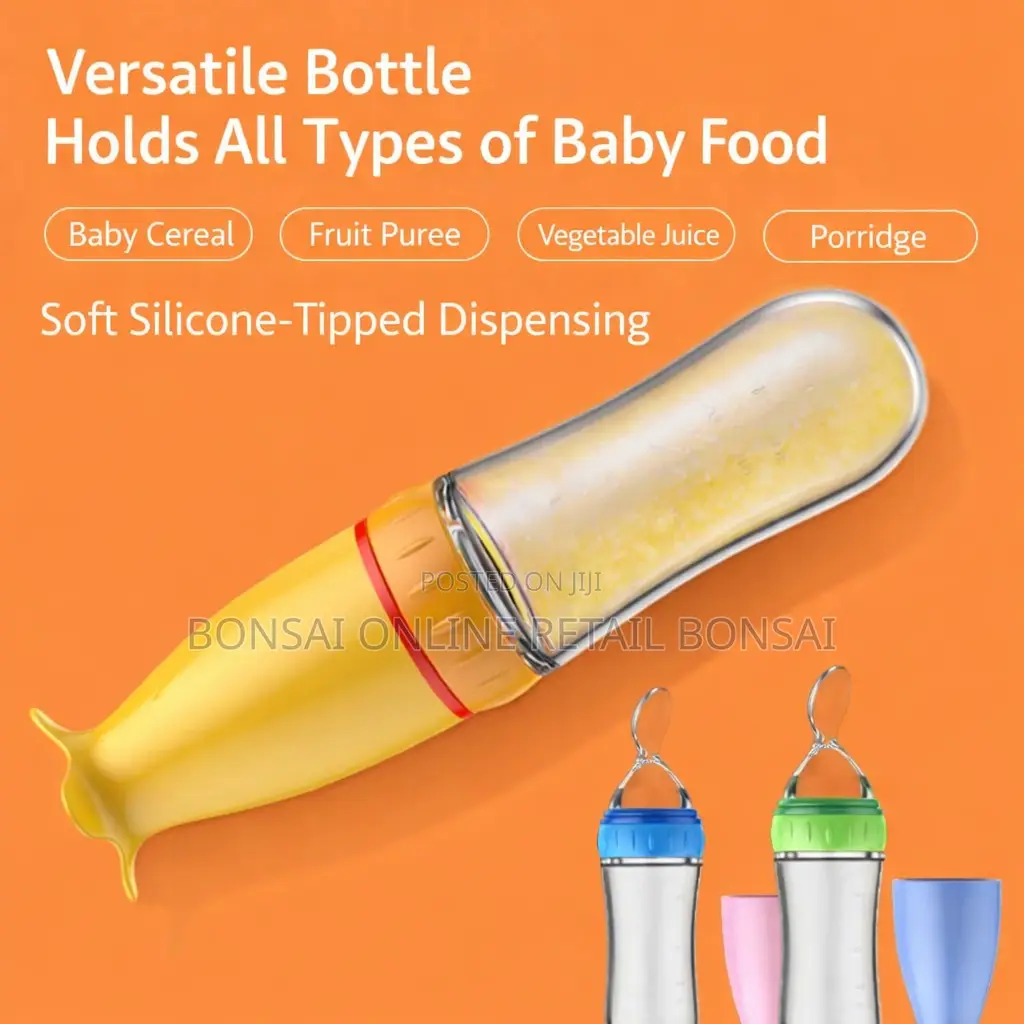 90ml Baby Feeding Spoon Silicone Squeeze Bottle