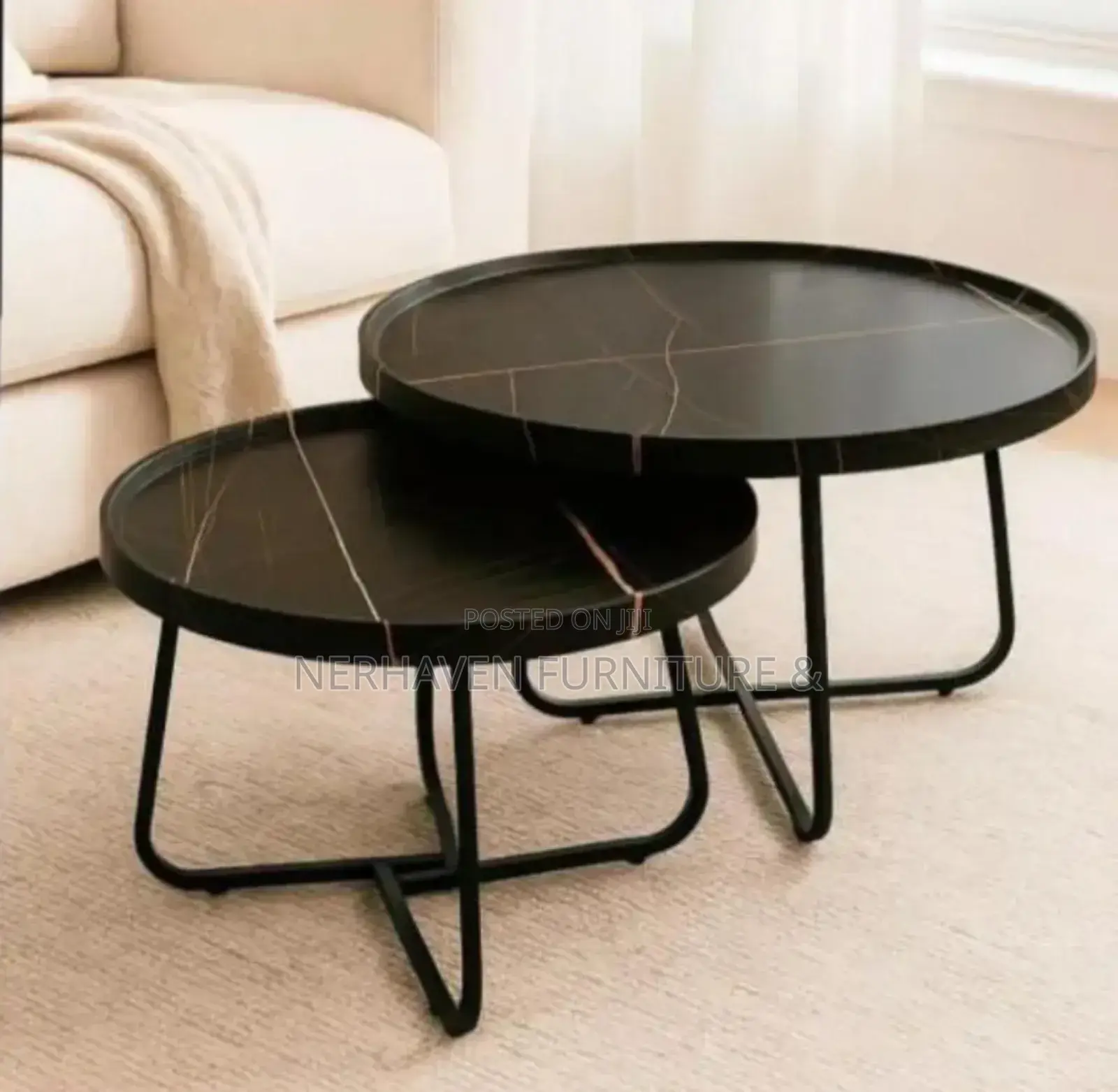 Wooden Top Nesting Stools Set
