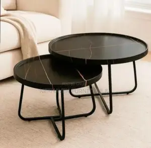 Wooden Top Nesting Stools Set