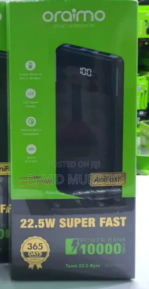 Oraimo Toast 22.5 Byte Opb-7100q 10,000mah 22.5w Power Bank