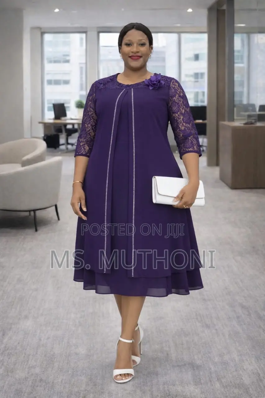 Very Nice Quality Chiffon Sizes 46-54 Ladies Dresses