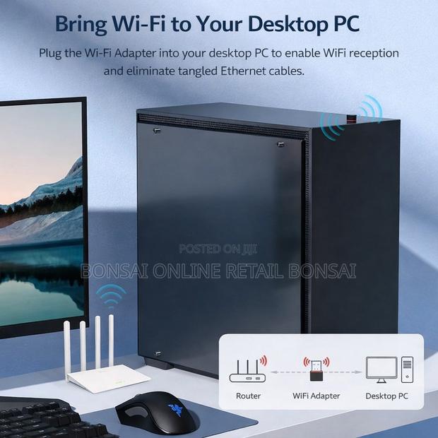Mini Usb Wifi Adapter 150mbps 2.4g Usb2.0 Dongle - thumbnail 4