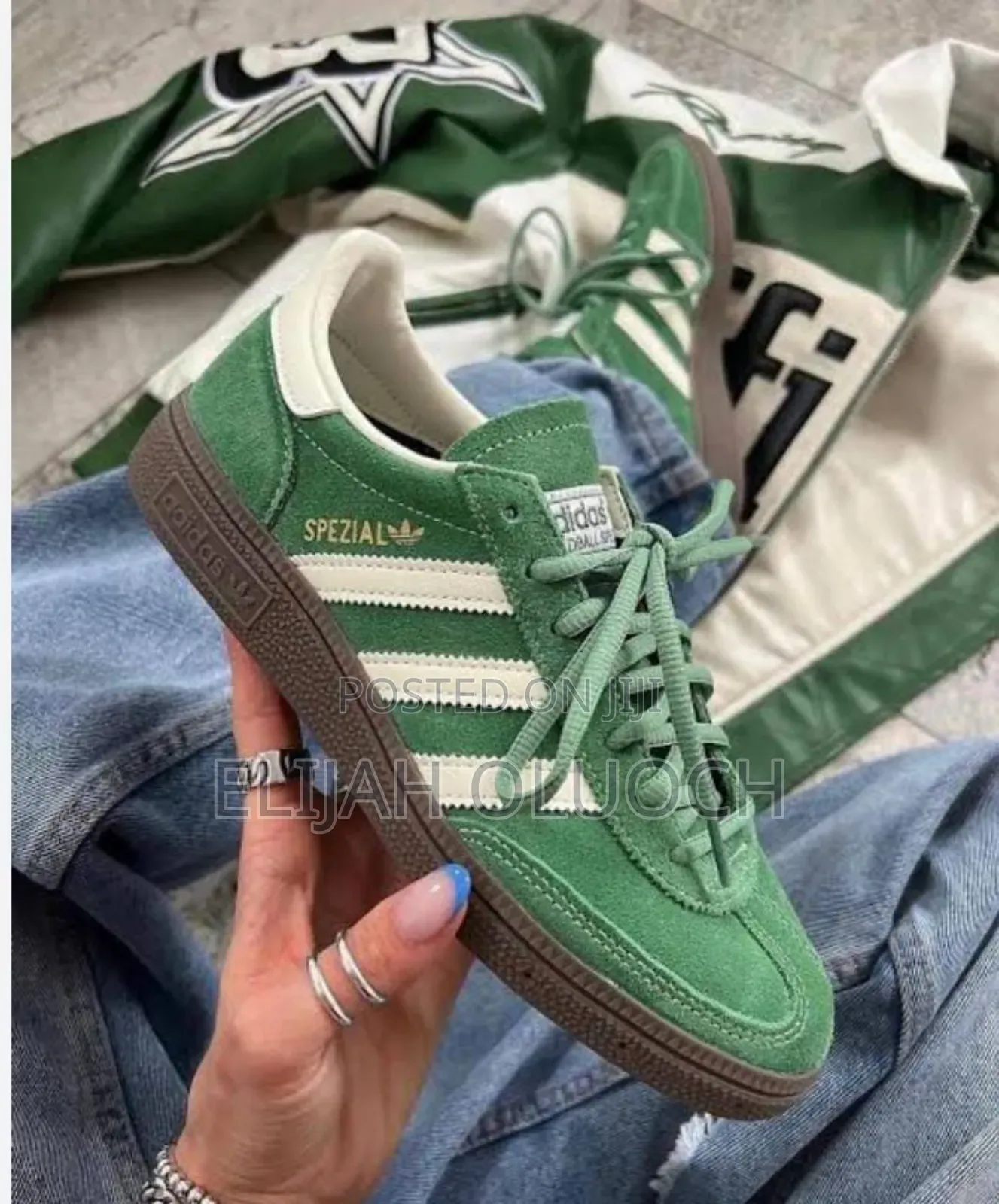 Green Adidas Handball Spezial Shoe