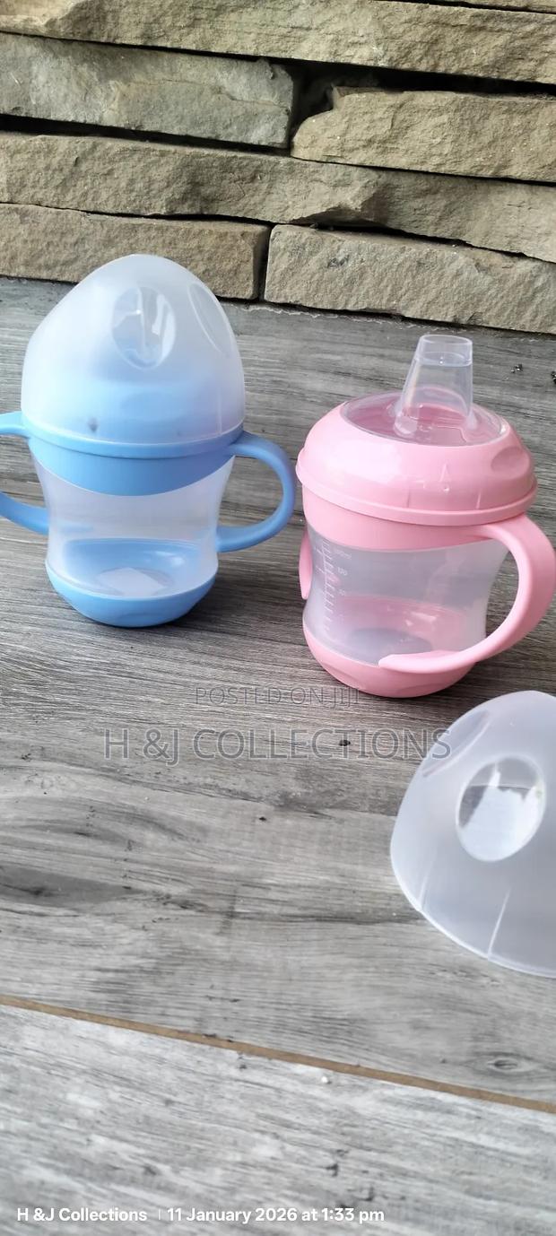 Blue an Pink Baby Training Sippy Cup