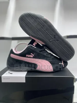 Black/Pink Sued Puma Speedcat Og Sneakers
