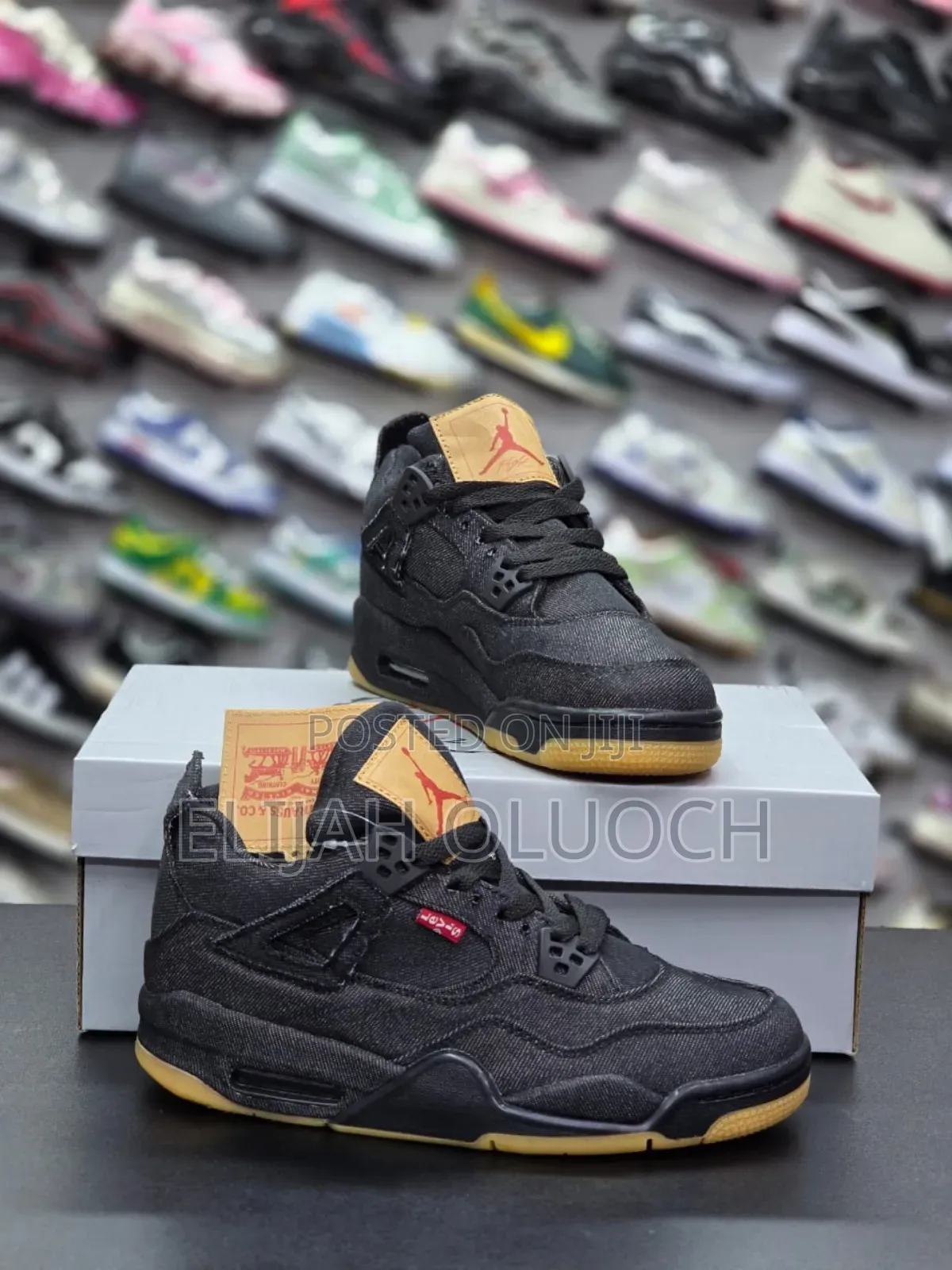 Levi's X Air Jordan 4 Retro 'Denim' Sneaker,