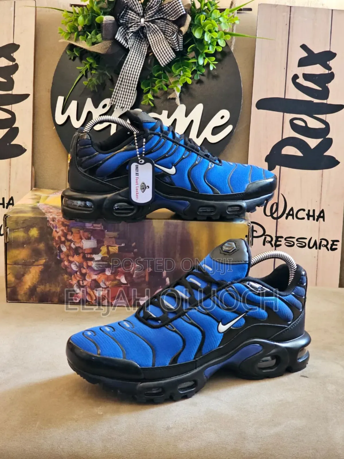 Nike Air Max Plus Tn in the Racer Blue and Black