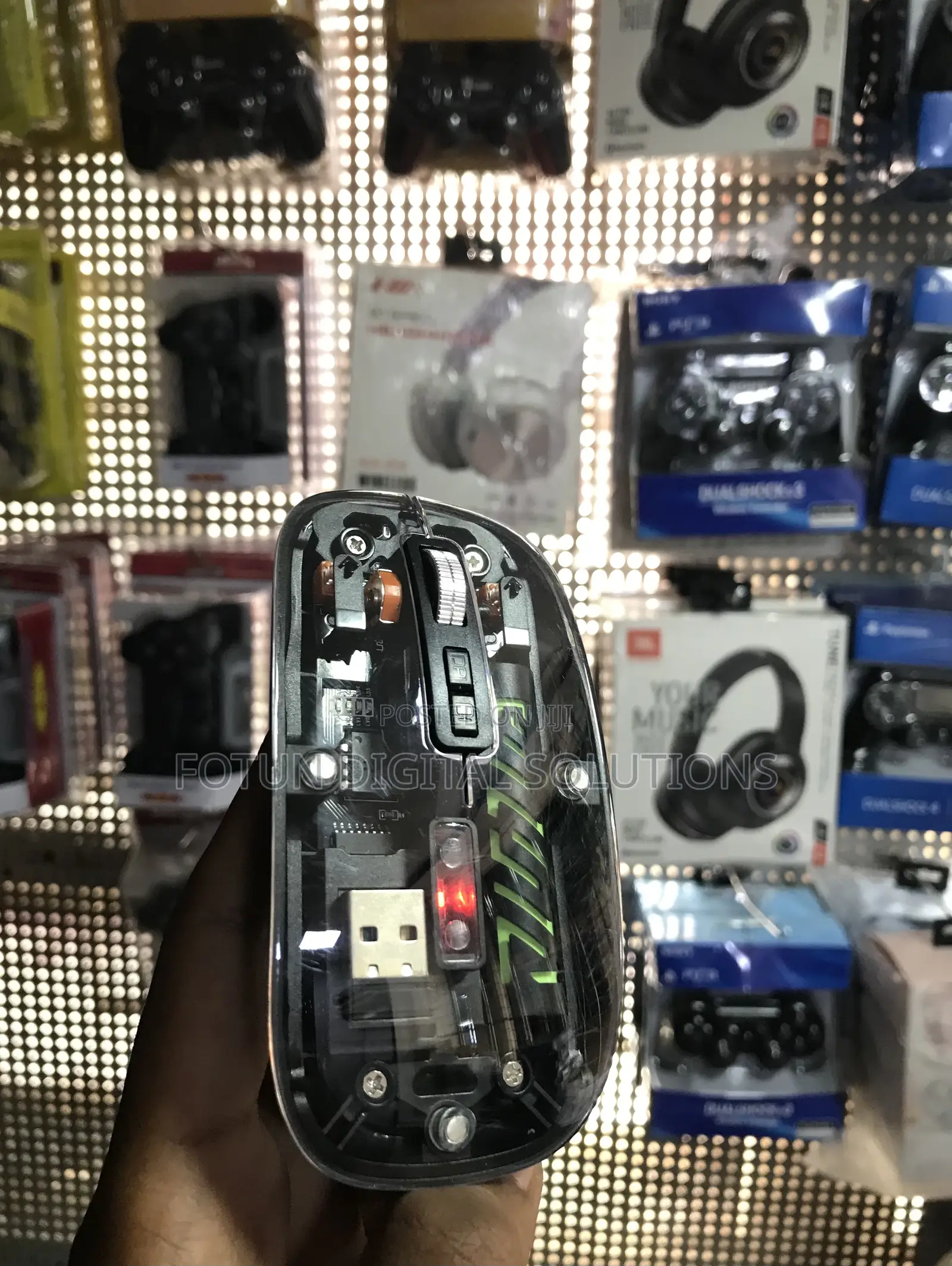 Mini Transparent Wireless Mouse - Ultra Compact for Laptops Travel