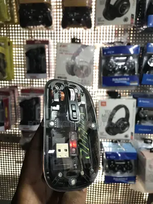 Mini Transparent Wireless Mouse - Ultra Compact for Laptops Travel