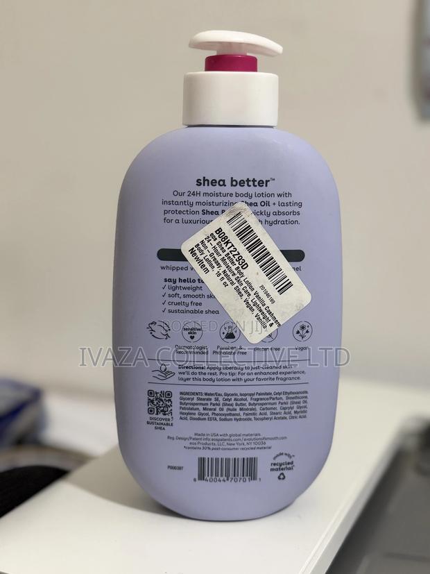 Eos Shea Better Body Lotion Vanilla Cashmere, 24-Hour Moisture - thumbnail 2