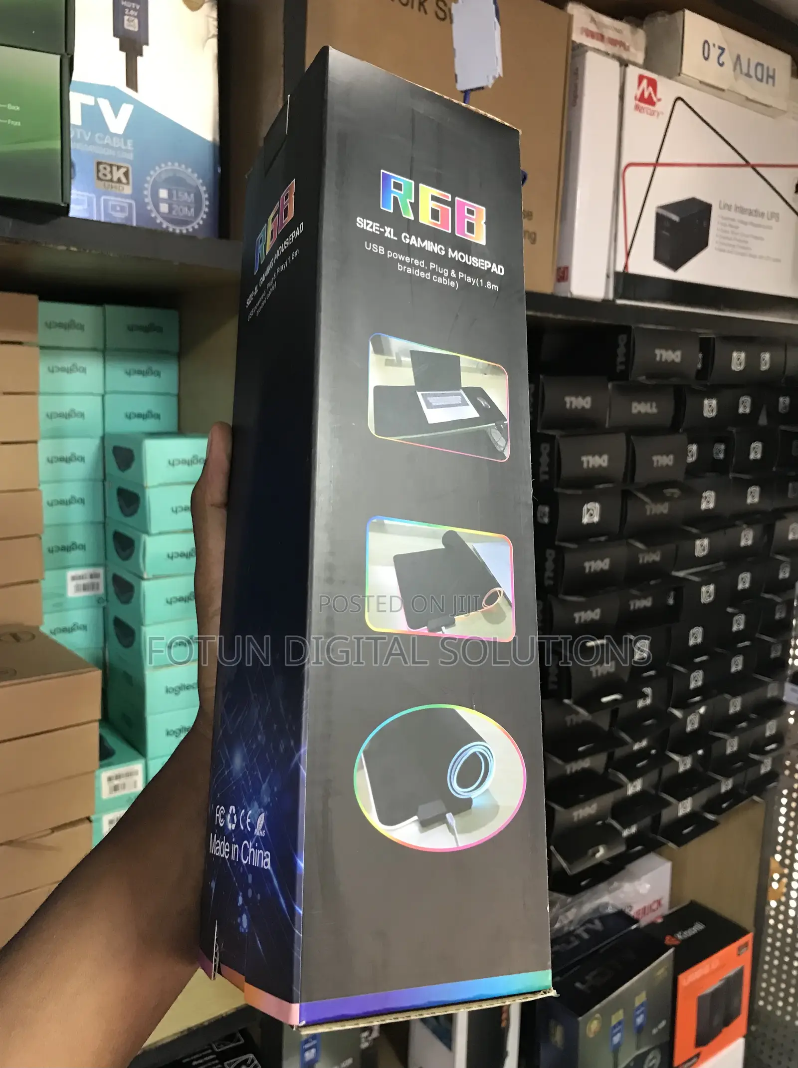 XXL RGB Gaming Mouse Pad - Extended Desk Mat With 14 Lighting Modes